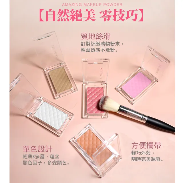 【CINQUAIN 思珂】微醺迷霧立體美肌粉2入(打亮/腮紅)