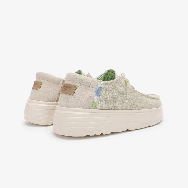 【Walk In Pitas】女鞋 BLOCK POPPY 厚底時尚懶人鞋/休閒鞋(PI2518-082 青檸奶咖)