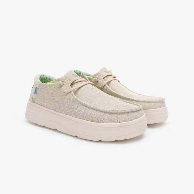 【Walk In Pitas】女鞋 BLOCK POPPY 厚底時尚懶人鞋/休閒鞋(PI2518-082 青檸奶咖)