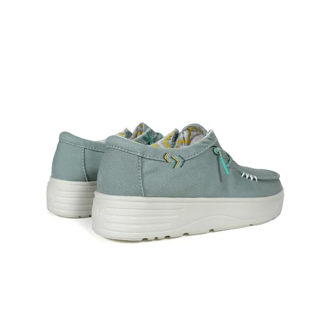【Walk In Pitas】女鞋 BLOCK NATAL 厚底時尚懶人鞋/休閒鞋(PI2522-068 酪梨奶昔)