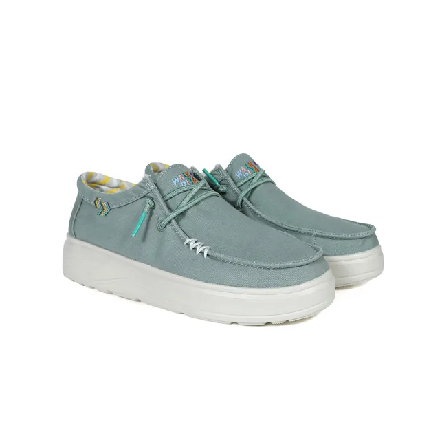 【Walk In Pitas】女鞋 BLOCK NATAL 厚底時尚懶人鞋/休閒鞋(PI2522-068 酪梨奶昔)