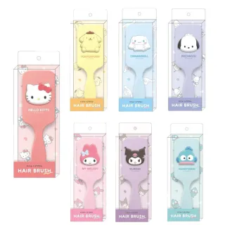 【小禮堂】Sanrio 三麗鷗 方形氣墊梳 大臉款 Kitty 美樂蒂 酷洛米 布丁狗 大耳狗 帕恰狗(平輸品)