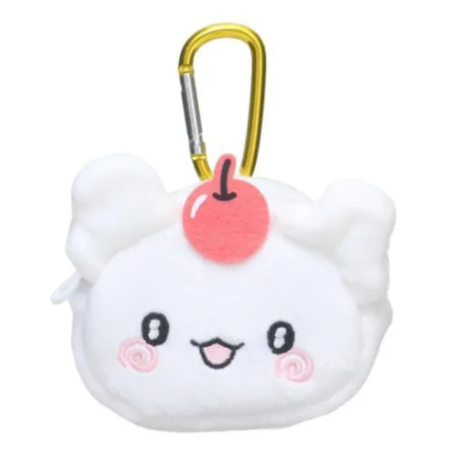 【小禮堂】Sanrio 三麗鷗 幽靈丸 絨毛扣環小物收納包 大臉款(平輸品)