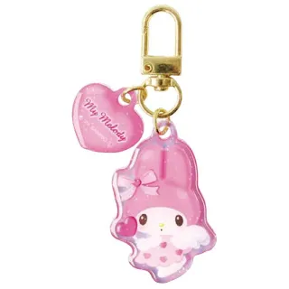 【小禮堂】Sanrio 三麗鷗 PVC極光造型吊飾 Cupid Kitty 美樂蒂 大耳狗 布丁狗(平輸品)