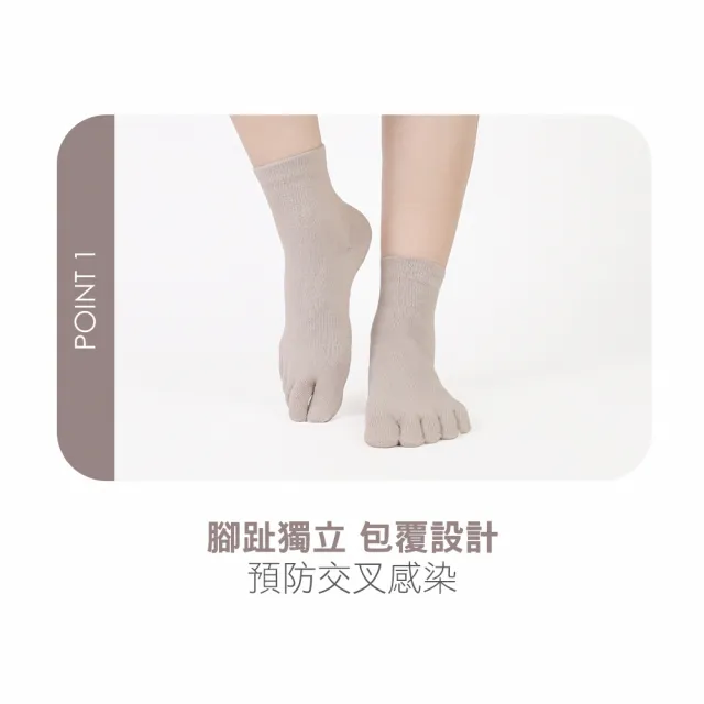 【MarCella 瑪榭】5雙組-MIT乾爽吸汗排濕五趾襪(運動襪/機能襪/短襪/長襪/五趾襪)