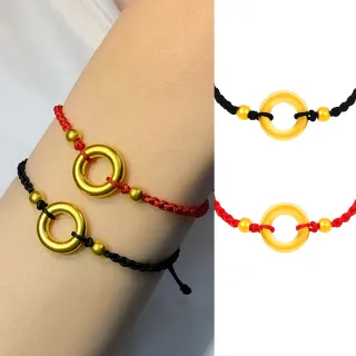 【Just Gold 鎮金店】金圓滿-任選 黃金手繩(網路限定)