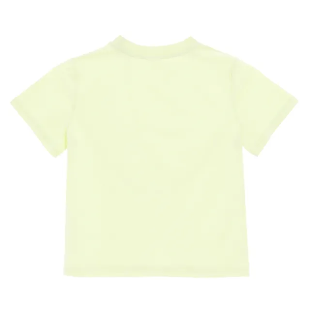 【PLAYBOY】簡約短版刺繡T-SHIRT(透明黃色)