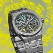 【Maurice Lacroix 艾美錶】AIKON Wotto 塗鴉藝術限量版機械錶-42mm 禮物 送禮(AI6008-SS009-090-1)