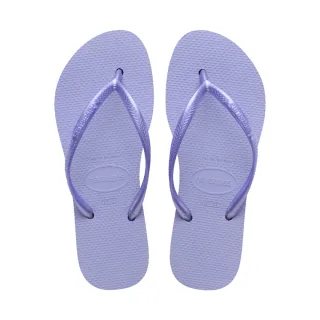 【havaianas 哈瓦仕】拖鞋 女鞋 夾腳拖 厚底3cm Slim Flatform 紫羅蘭 4144537-5020W(哈瓦士)