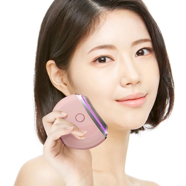 【Beroso 倍麗森】緊緻美顏溫感震動按摩儀AE0048(拉提 餅乾機 美容儀 臉部按摩儀)