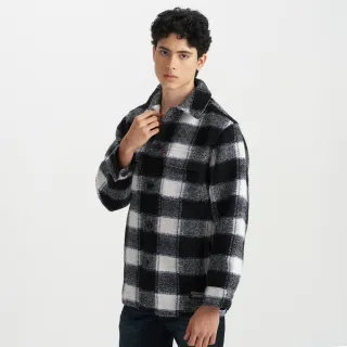 【LEVIS 官方旗艦】男款 外套 灰藍格紋 襯衫外套 熱賣單品 0017F-0000