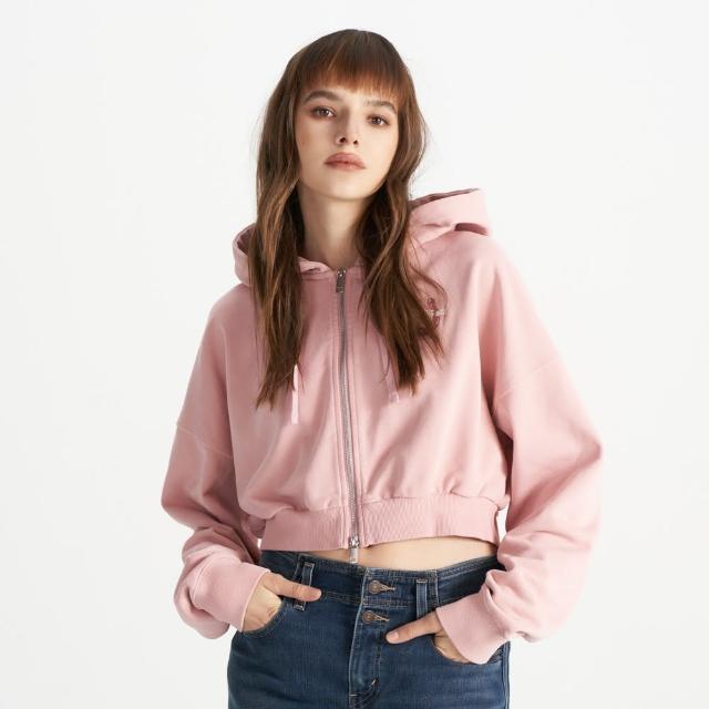 【LEVIS】女款 短版外套 胸口印花  舒適外套  熱賣單品 0016L-0002