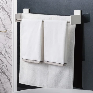 【3M】無痕極淨防水收納系列雙層伸縮毛巾架 免釘免鑽 17722 