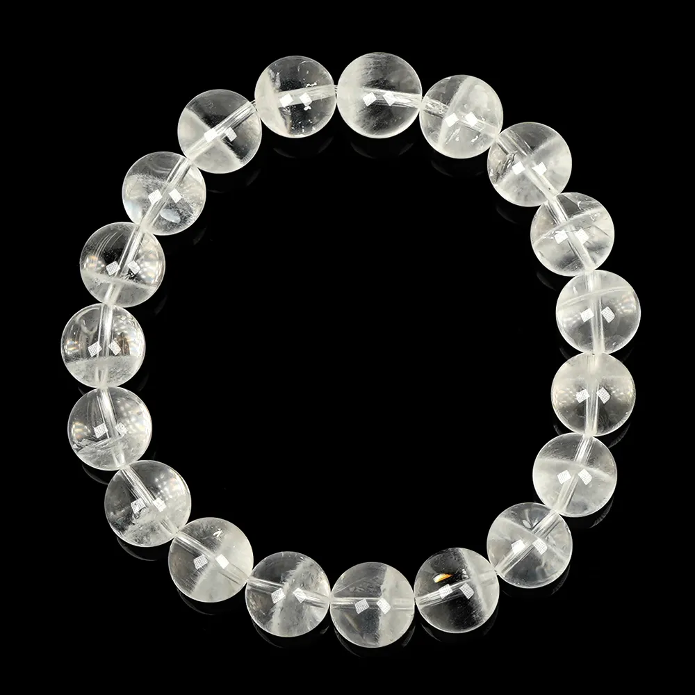 【正佳珠寶】白幽靈 異象聚寶盆幽靈 10mm 白幽靈手珠｜日本彈力繩