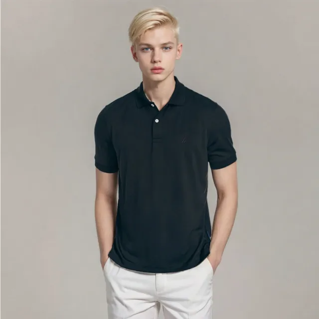 【NAUTICA】男女款 帆船 胸前小LOGO POLO衫 版型偏大(平輸品)
