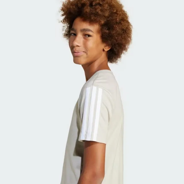 【adidas 愛迪達】ESSENTIALS 兒童短袖上衣(JN7995 兒童運動上衣 大童短袖上衣)