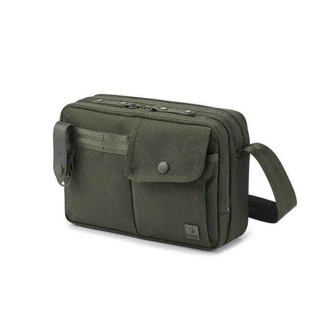 【PORTER INTERNATIONAL】自信經典NEW HEAT雙層斜背包(森林綠)
