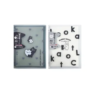 【PENROTE 筆樂】露咖貓A5-20孔活頁筆記本(事務用品/筆記本/露咖貓)