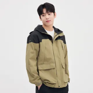 【Discovery Expedition】男版拉鍊外套 機能外套 防風 防潑水 抗UV 高透濕(DMWJ31051-BGD)