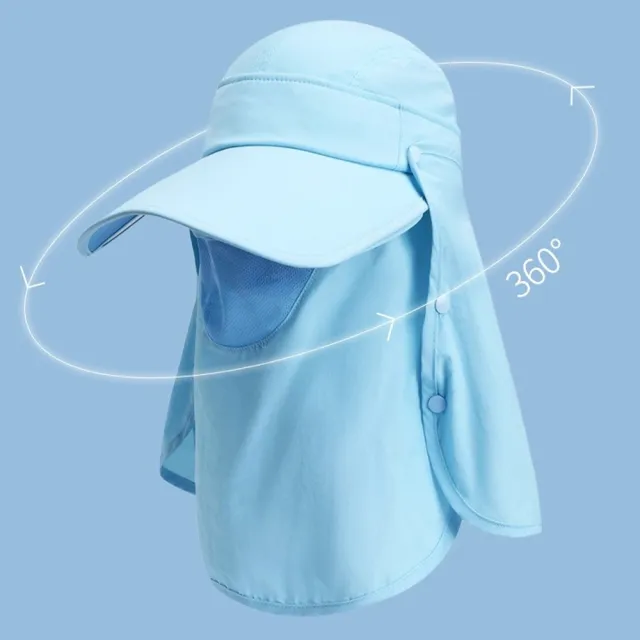 【MoonDy】帽子 遮陽帽 女帽 登山帽 釣魚帽 露營帽 戶外帽 防紫外線 帽簷 可拆卸 護頸 防