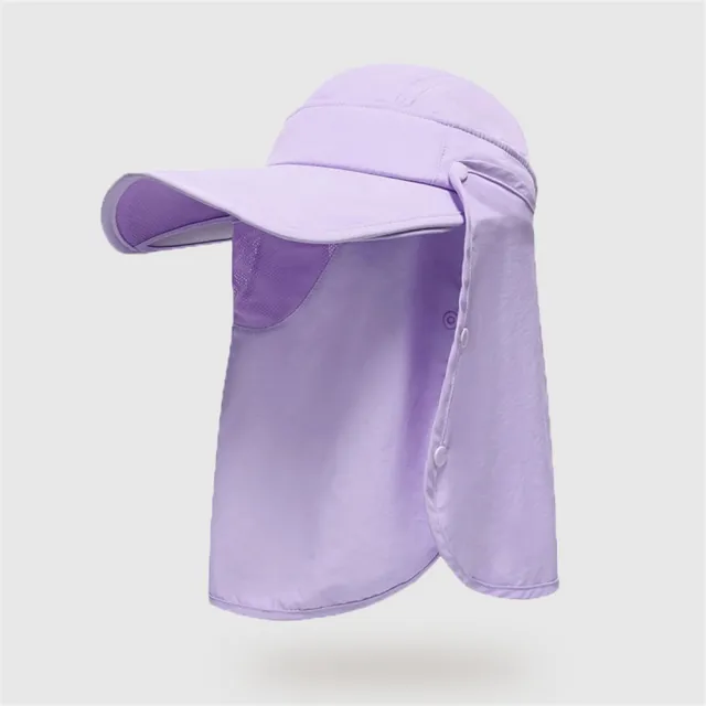 【MoonDy】帽子 遮陽帽 女帽 登山帽 釣魚帽 露營帽 戶外帽 防紫外線 帽簷 可拆卸 護頸 防