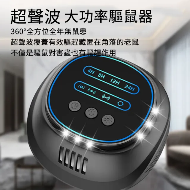 超聲波大功率驅鼠器 靜音超音波驅蟲器 靜音捕鼠器 滅鼠器 變頻電子驅蟲器  禮物