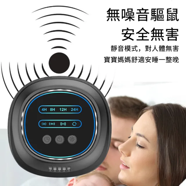 超聲波大功率驅鼠器 靜音超音波驅蟲器 靜音捕鼠器 滅鼠器 變頻電子驅蟲器  禮物