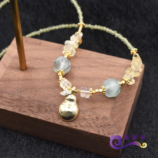 【鑫運來】◎氣質橄欖石葫蘆項鍊(N23)