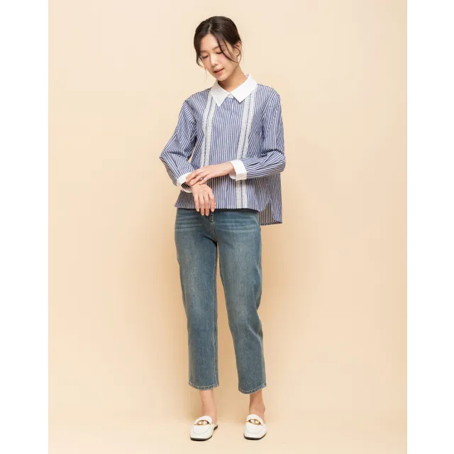 【perng yuh 芃諭名品】自在不羈 九分 刷色 牛仔褲(2025 SS Collection|4A春夏新品上市)