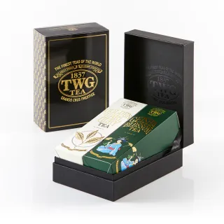 【TWG Tea】時尚茶罐雙入禮盒組 伯爵金芽茶100g+蝴蝶夫人之茶 100g(紅茶+綠茶)