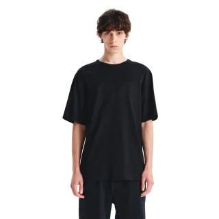 【MATIN KIM】官方旗艦 MATIN反向布貼LOGO上衣(黑色)