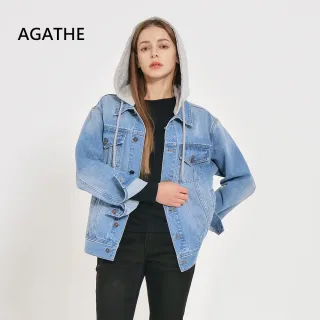 斷碼福利AGATHA100%棉連帽牛仔外套(U)