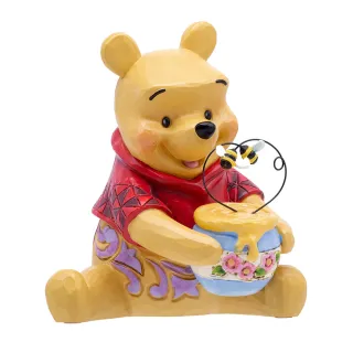 【Enesco】精品雕塑 Disney 迪士尼 維尼抱著蜂蜜罐居家擺飾
