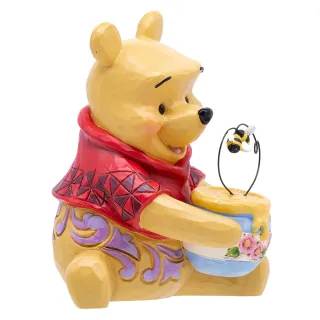 【Enesco】精品雕塑 Disney 迪士尼 維尼抱著蜂蜜罐居家擺飾