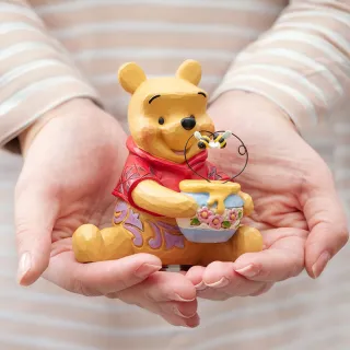 【Enesco】精品雕塑 Disney 迪士尼 維尼抱著蜂蜜罐居家擺飾