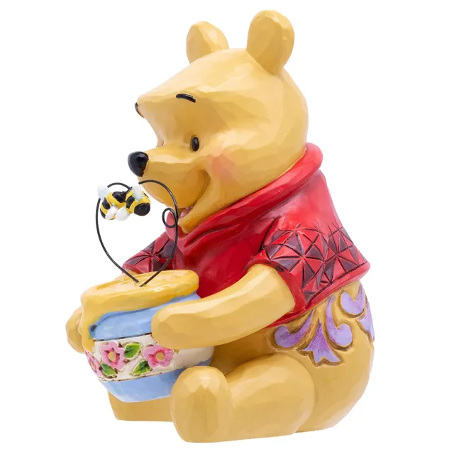 【Enesco】精品雕塑 Disney 迪士尼 維尼抱著蜂蜜罐居家擺飾