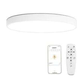 【聚美照明】60cm8000流明6-8坪吸頂燈 全光譜護眼LED 60cm(防藍光護眼燈/APP三色無極調光附遙控)