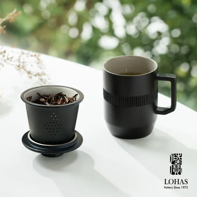 【LohasPottery 陸寶】合意蓋杯(茶杯 陶瓷杯 辦公杯 禮盒組)