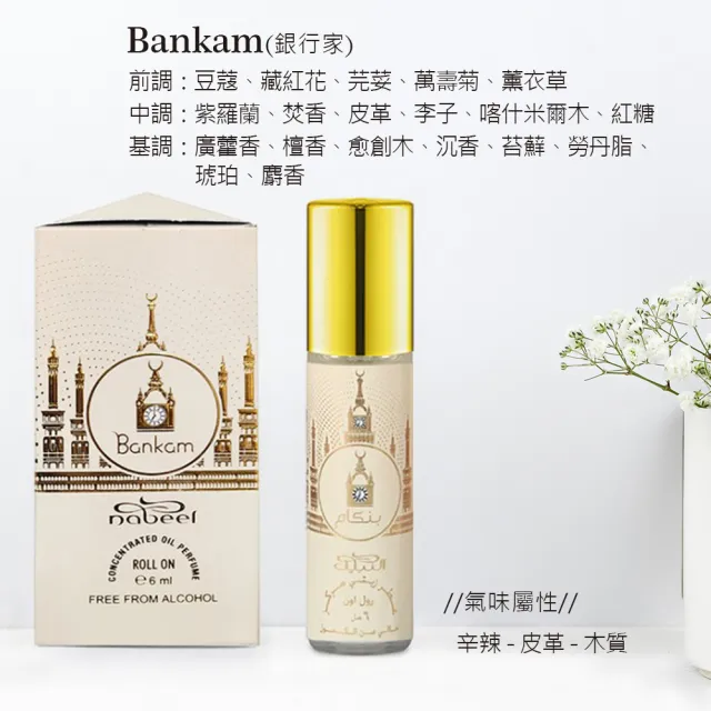 【Nabeel】Perfume Oil 隨身精油香水6ml_多款任選III(調香大師系列_杜拜原裝-專櫃公司貨)