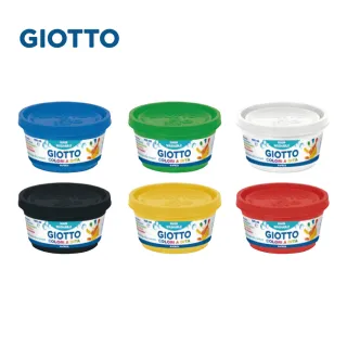【義大利GIOTTO】幼兒安全手指膏-6色100ml(手指畫 無毒顏料 好洗 親膚配方)