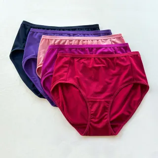 【Swear 思薇爾】5件組日日春2.0系列M-XXL素面中腰三角女內褲(隨機出貨)