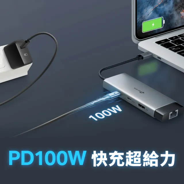 【TP-Link】UH6120C Type-C 6合1多功能轉接器 6埠HUB集線器 HDMI USB3.0 PD快充(100W)