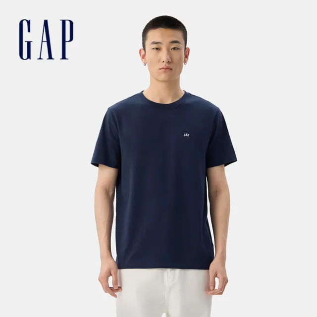 【GAP】男女裝 Logo純棉印花圓領短袖T恤/素T-多款任選(502022&842063)
