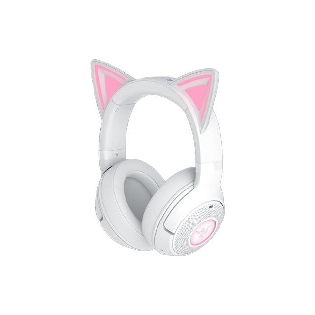 【Razer 雷蛇】北海巨妖  Kraken Kitty V2 BT 無線藍芽RGB遊戲耳麥-白色