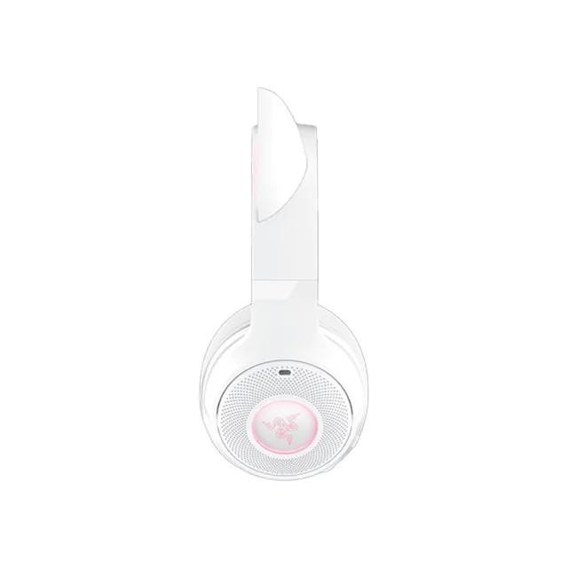 【Razer 雷蛇】北海巨妖  Kraken Kitty V2 BT 無線藍芽RGB遊戲耳麥-白色