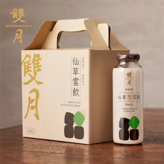 雙月食品社-仙草雲飲禮盒4盒(共24瓶;240gX6瓶/盒;仙草黑木耳飲;送禮推薦)