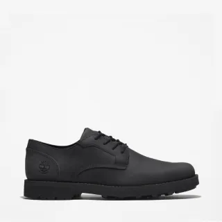 【Timberland 官方旗艦】男款黑色皮革防水休閒鞋(A5MJ8015)