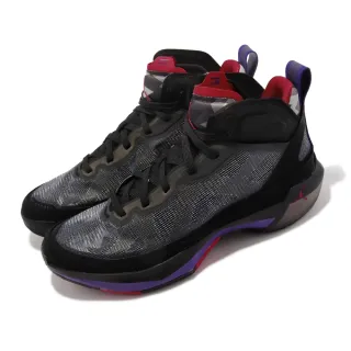 【NIKE 耐吉】籃球鞋 Air Jordan XXXVII PF 37 黑 紫 紅 暴龍隊配色 男鞋(DV0747-065)