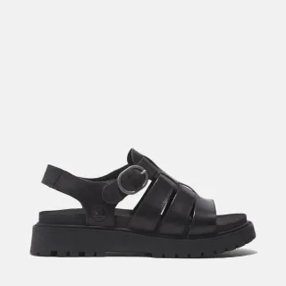 【Timberland 官方旗艦】女款黑色羅馬涼鞋(A635VW02)