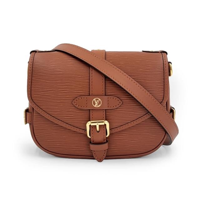 LV LOUIS VUITTON路易威登 M23470 經典 Epi 水波紋 Saumur BB 雙子星手提斜背兩用馬鞍包